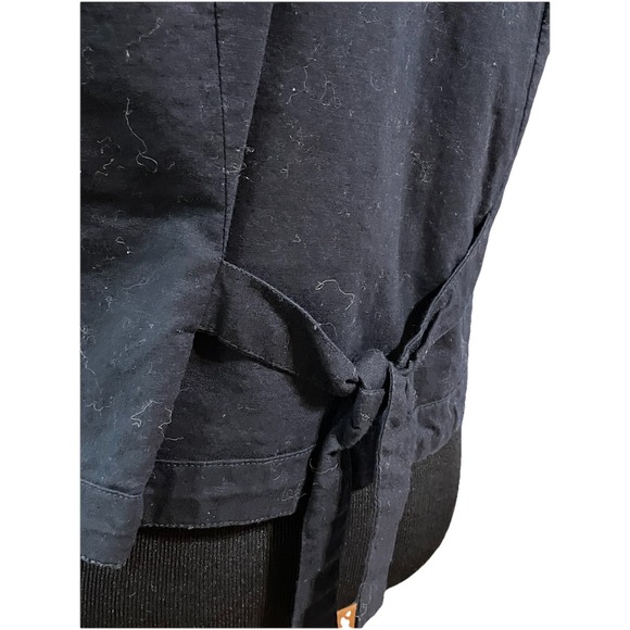 VTG Erika Co Floral Embroidered Vest M Tie Back & Buttons Cottage Core Granny - Picture 5 of 6